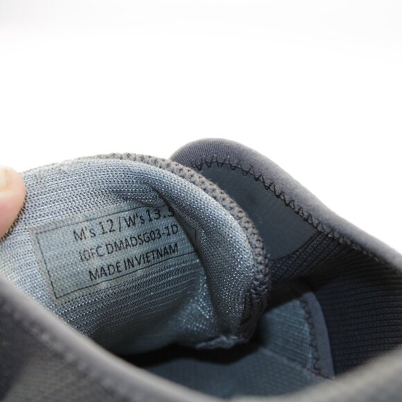 Kizik Mens Madrid Sneaker Size 12 Gray Eco Knit Hands Free Lace Up Casual Shoe - Picture 11 of 14